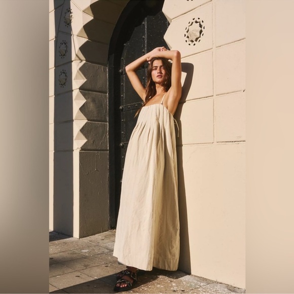 Free People Cream/ Off White Maxi Dress NWT - Picture 1 of 13